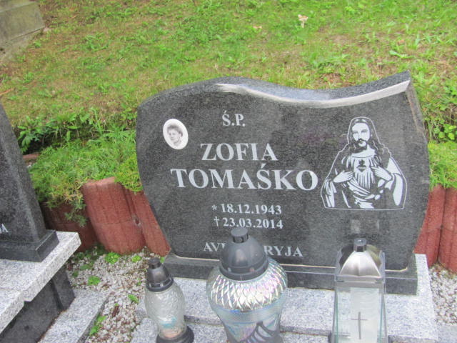 Zofia Tomaśko 1943 Ludwikowice - Grobonet - Wyszukiwarka osób pochowanych